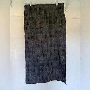 Loft Classic Gray Plaid Women's Skirt